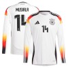 Camisola Alemanha Musiala 14 Manga Comprida Homen Equipamento 1ª Euro 2024